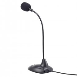 Настолният микрофон MIC-205 ти предоставя ясен запис на звук и удобно използване за разговори, гласови команди и онлайн чатове!