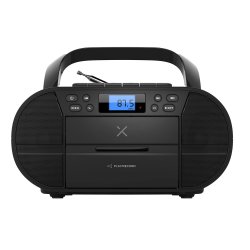 CD Boombox с LCD дисплей и два високоговорителя (2x 1,5W) за балансиран звук, радио, безжично свързване чрез Bluetooth® 5.3, порт USB и AUX, изход за слушалки 3,5mm и глездо за касета!