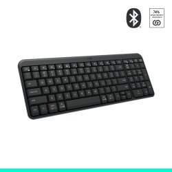 Работи лесно с K250 - клавиатура, която е семпла, пълнофункционална, безжична и изработена за дълготрайна употреба с пластмасови части, използващи рециклирани материали!