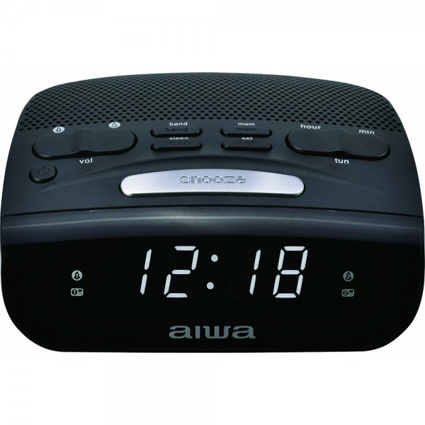 Aiwa Alarm Clock Radio CR15 Black Радиоприемници